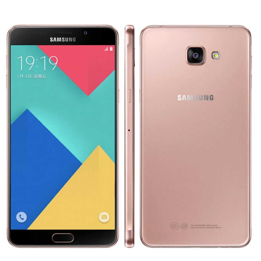 Мобильный телефон samsung Galaxy A9 A9000, 4G LTE, 6,0 дюймов, 3 ГБ ОЗУ, 32 Гб ПЗУ, Восьмиядерный процессор Snapdragon 652, Android, две sim-карты, смартфон