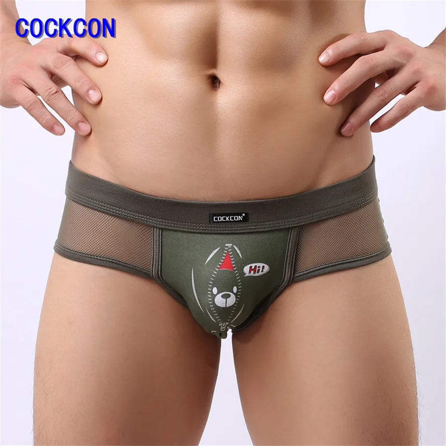 COCKCON 2017 Designed Low Waist Mens Nylon Briefs Men Sexy Penis Pouch Underwear Bikini Brief 650 |