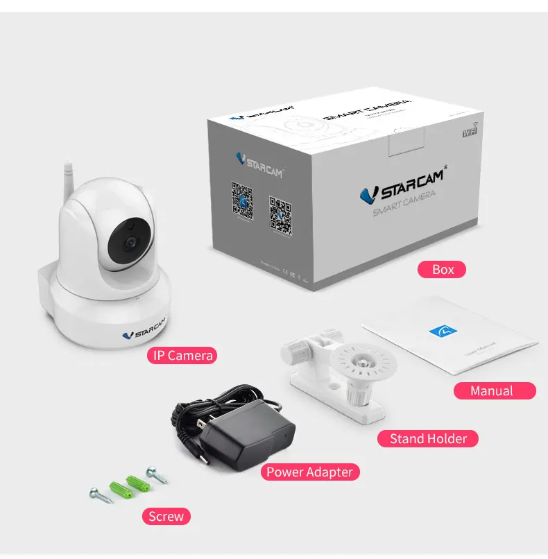 VStarcam белый C29S 1080 P HD Беспроводная ip-камера видеонаблюдения Wi-fi домашняя камера видеонаблюдения Система видеонаблюдения внутренняя камера детский монитор