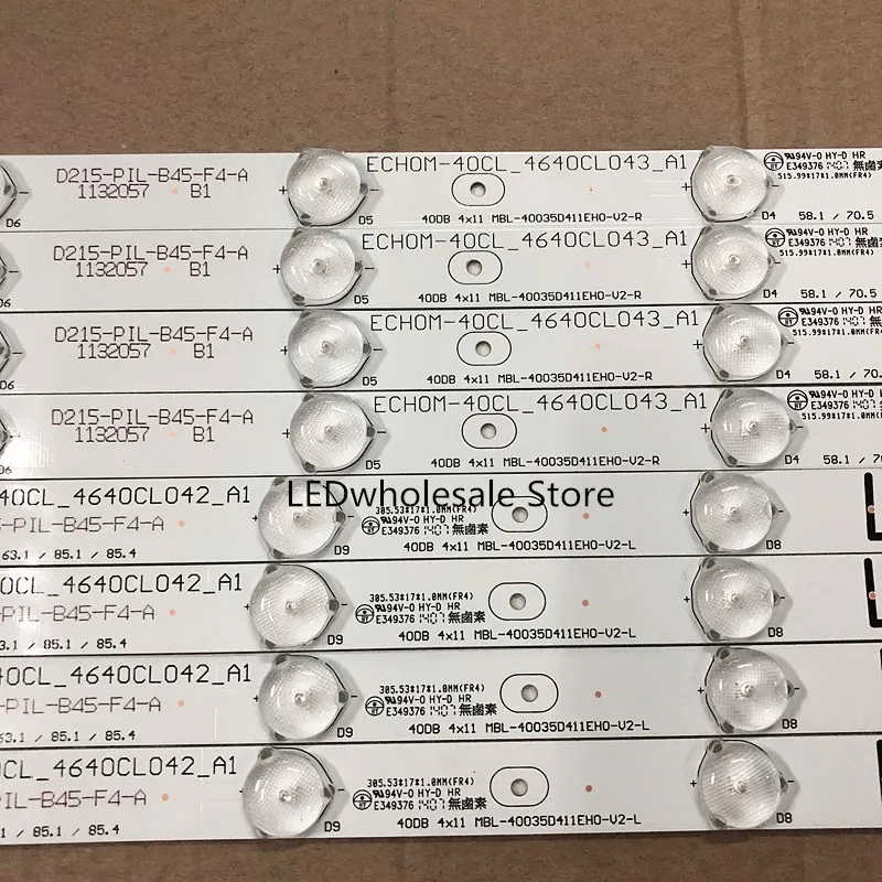 Новая светодиодная подсветка 40DB 4X11 MBL 40035D411EH0 V2 R L 1 комплект = 8 шт. (4 4led + 4
