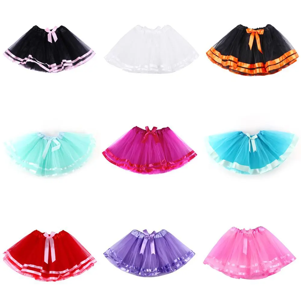 Детская танцевальная одежда для маленьких девочек праздничные юбки пышная
