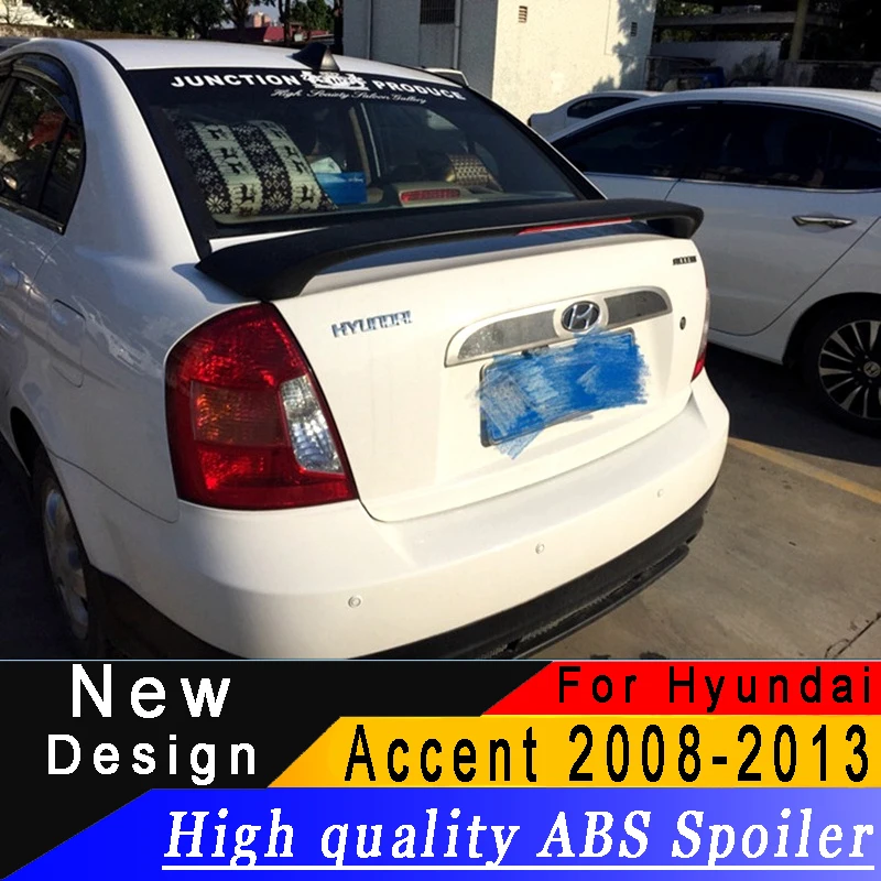 Спойлер из АБС пластика для Hyundai Accent 2008 2009 2010 2011 2012 2013|Спойлеры и крылья| |