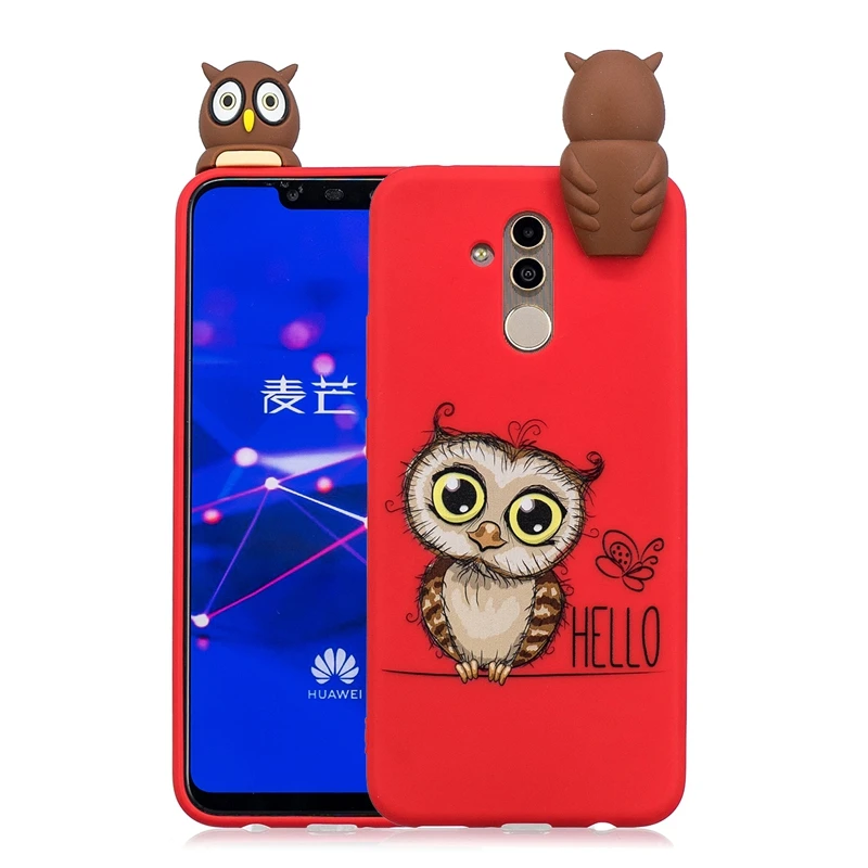 ETUI huawei Коврики 20 Lite чехол 3D Милый Панда Единорог силиконовый чехол на принципиально huawei Коврики 20 Lite случае telefontok женские - Цвет: 1