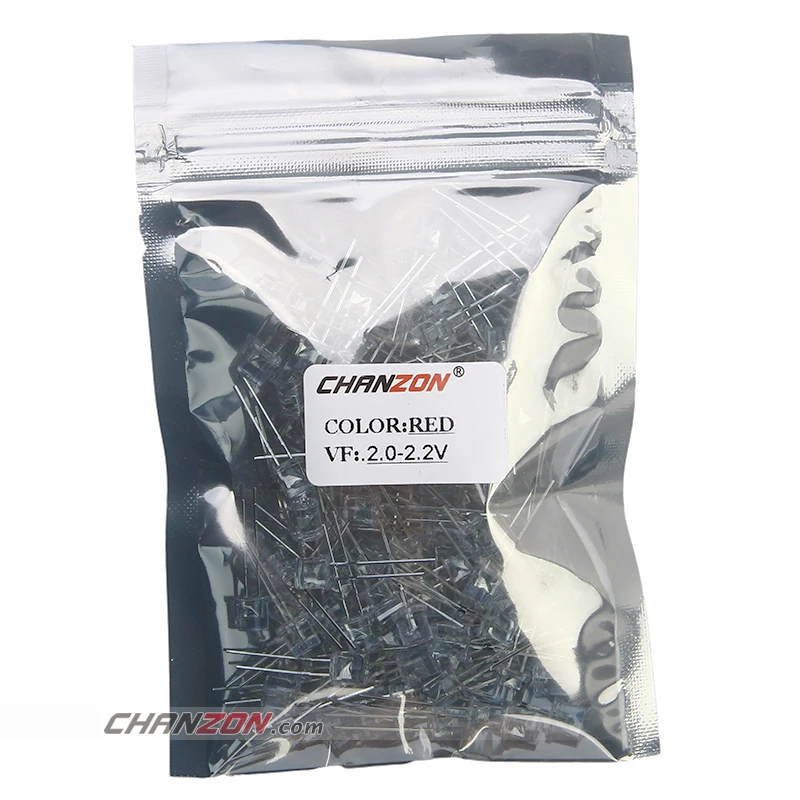 Светодиодный прозрачный диодный светильник с плоским верхом 20 мА DC 2 в 5 мм 100