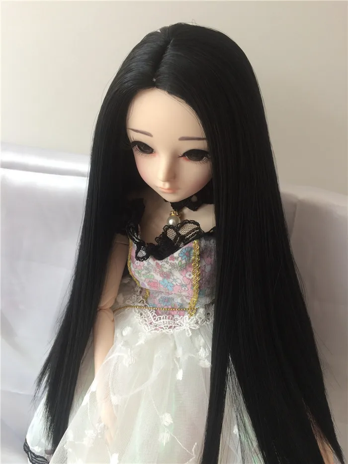 BJD 1/3 1/4 1/6 1/8 8 цветов длинный прямой высокотемпературный парик для девочек и