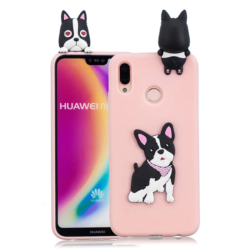 3D Мягкий Силиконовый ТПУ чехол для Huawei P30 Pro чехлы с милыми рисунками мультфильмов