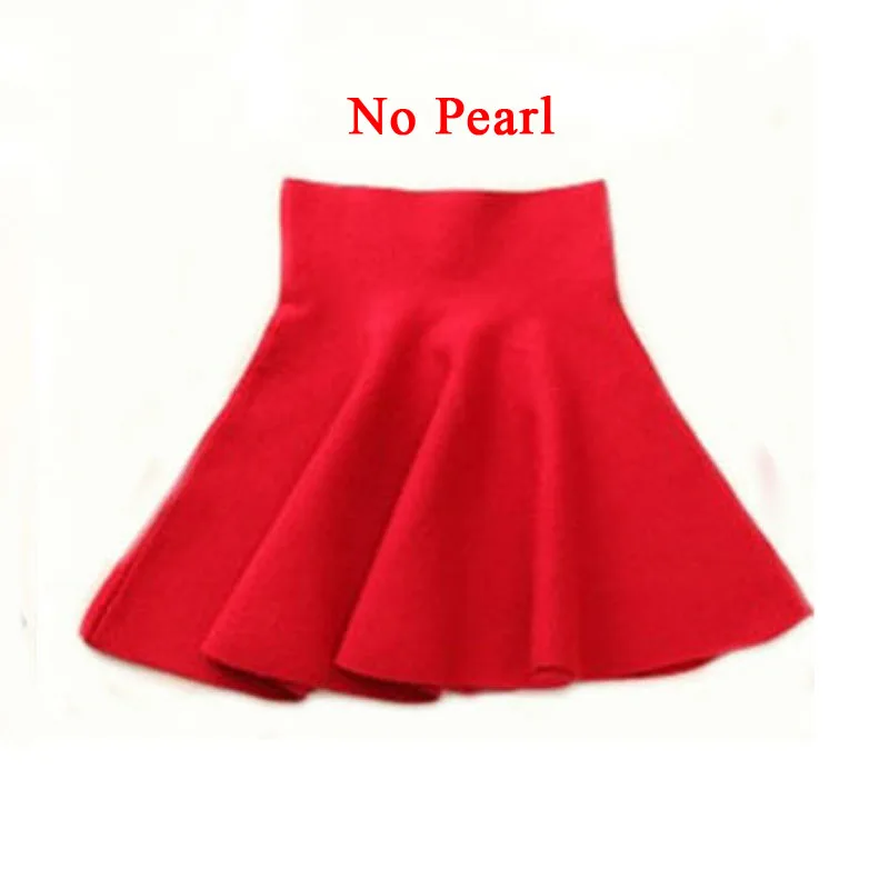 Роскошные детские юбки с рюшами и жемчужинами весенне-осенняя повседневная