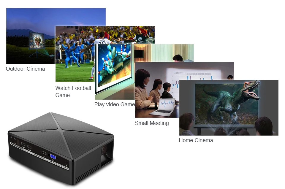 WZATCO 2200lm Android wifi Портативный Pico mini HDMI светодиодный проектор карманный домашний кинотеатр проектор с поддержкой full HD 1080p 4K