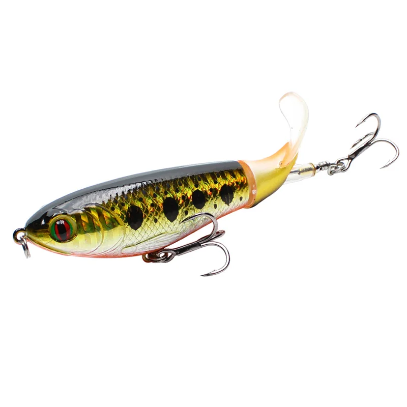 Amlucas Новый Гамбургер Plopper 10 см 17 2 г Topwater рыболовная приманка искусственная