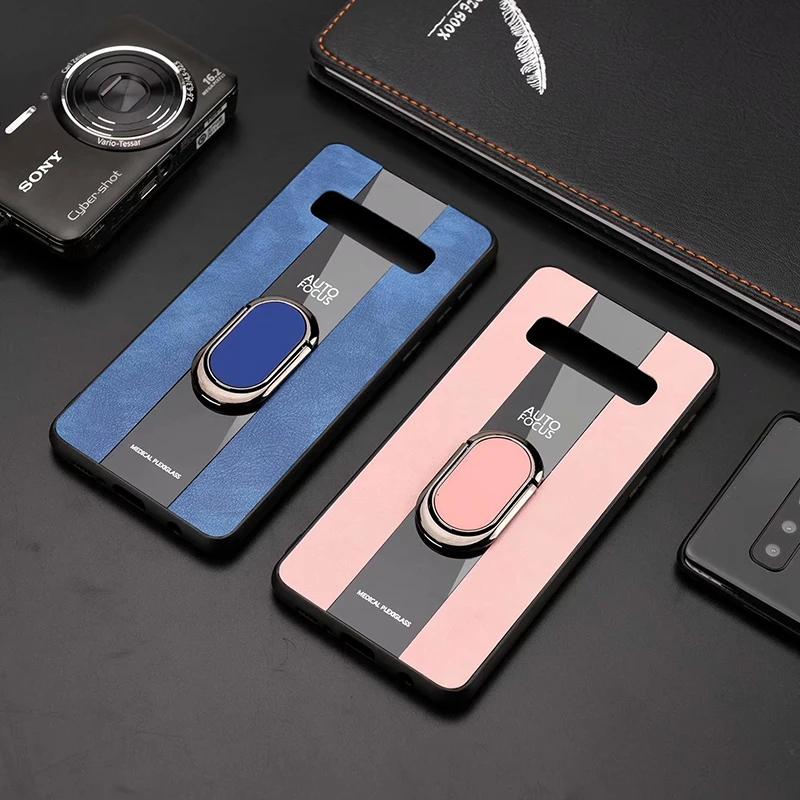 Binbo For Samsung Galaxy S10 Case Cover Plus Car Magnetic Stand TPU + Plexiglass S10Plus S10E | Мобильные телефоны и