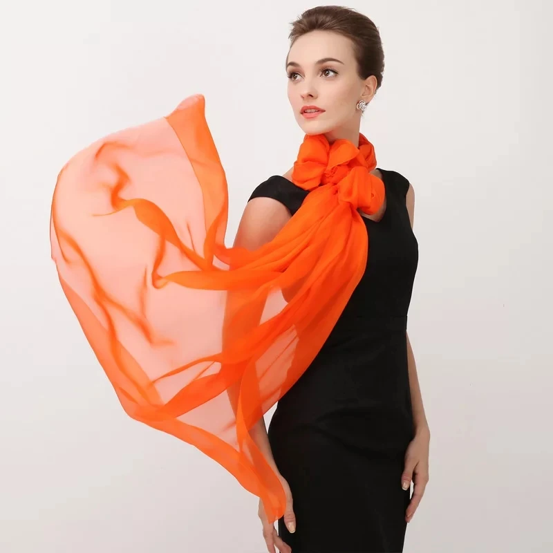 Мусульманский хиджаб 100% натуральный шелк длинный шарф шаль пляжный