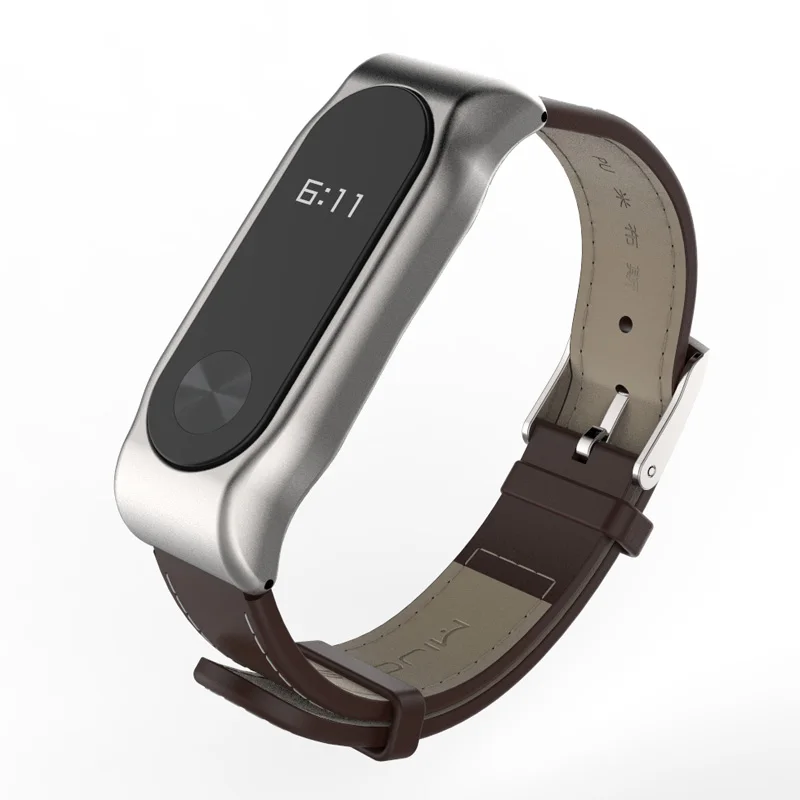 Высококачественный регулируемый ремешок из искусственной кожи для Xiaomi MiBand 2
