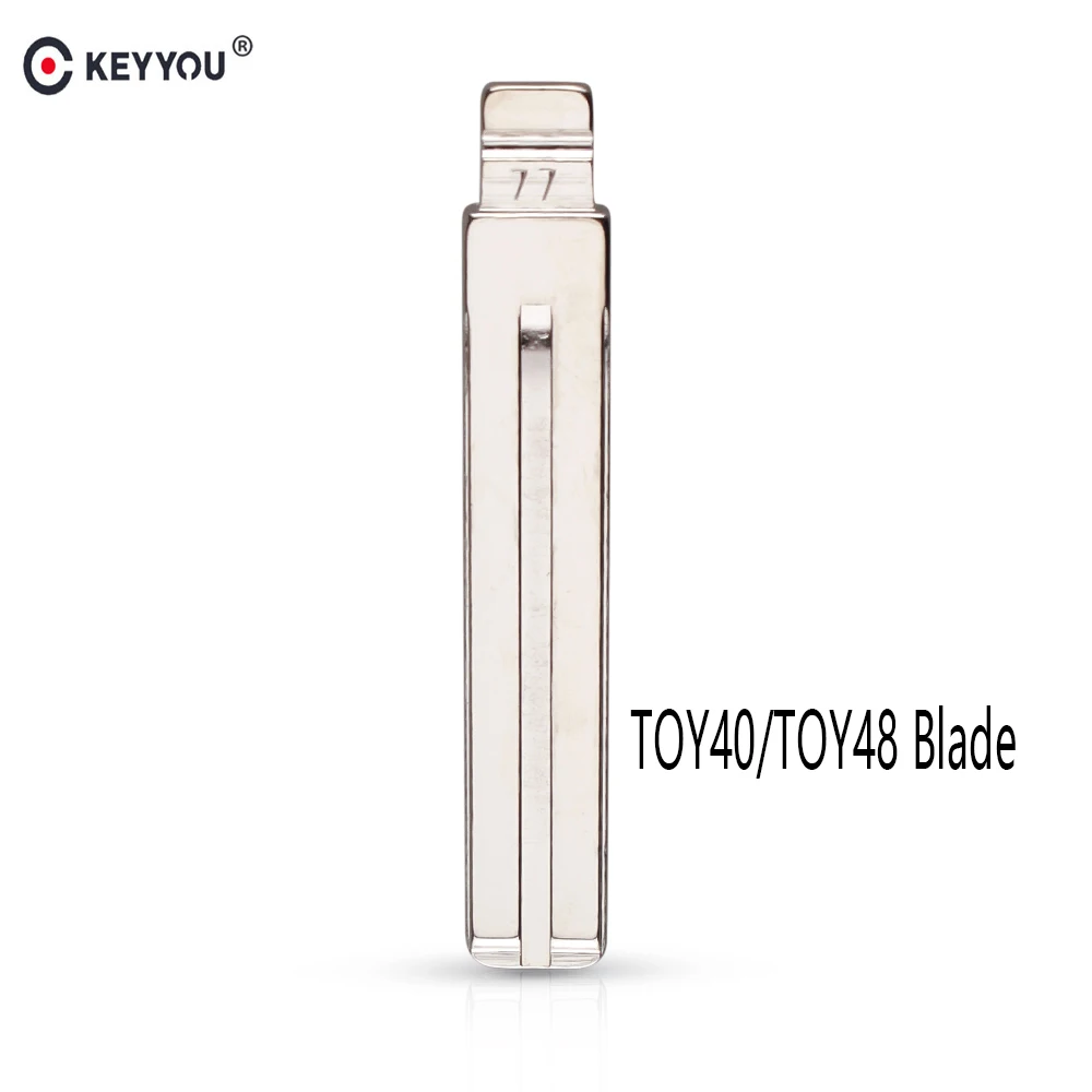 KEYYOU 10 шт. #77 лезвие для автомобиля с дистанционным управлением пустой Раскладной