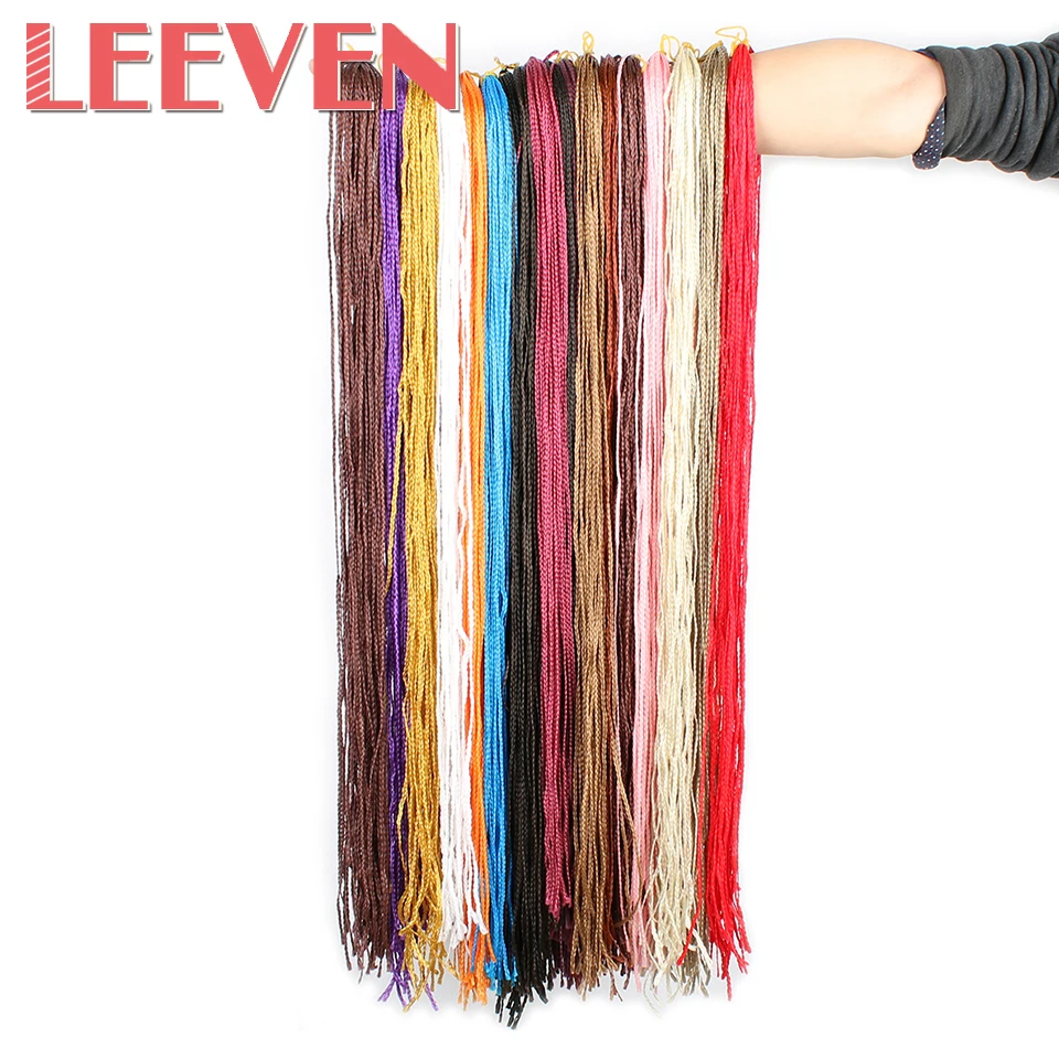 Leeven 28 'ཀྵg Синтетические косички Zizi Box вязаные крючком аксессуары для плетения