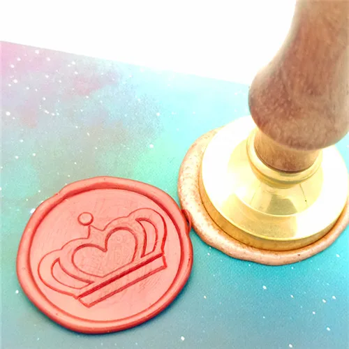С короной 1 шт. набор восковых печатей с ретро Античная герметизирующий материал