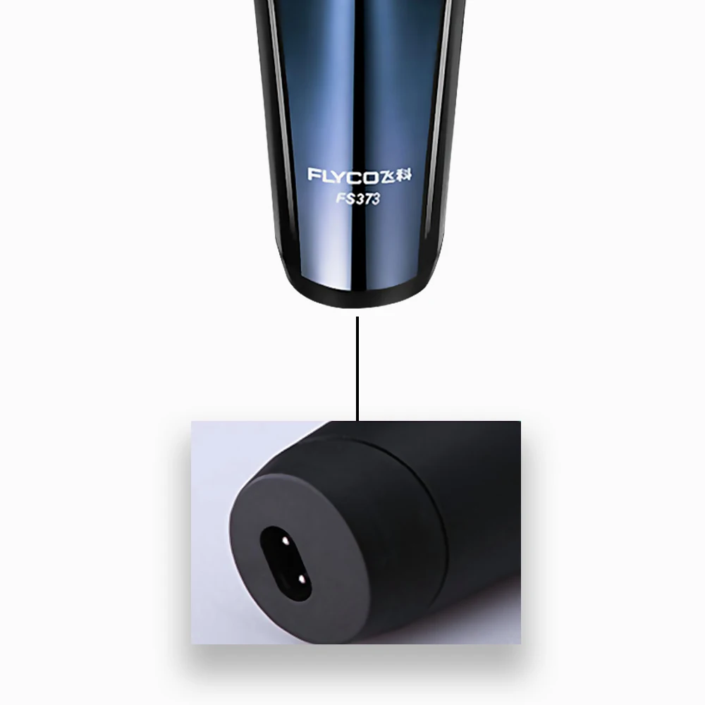 Flyco синяя бритва с тройным лезвием моющаяся Afeitadora Electrica Para Hombre Femme Мужская Rasuradora