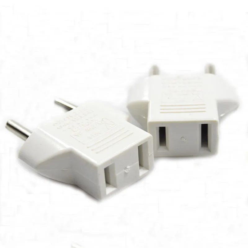 Pushingbest black/White US to EU AC Power Plug Travel Converter Adapter Household Plugs Adaptor |