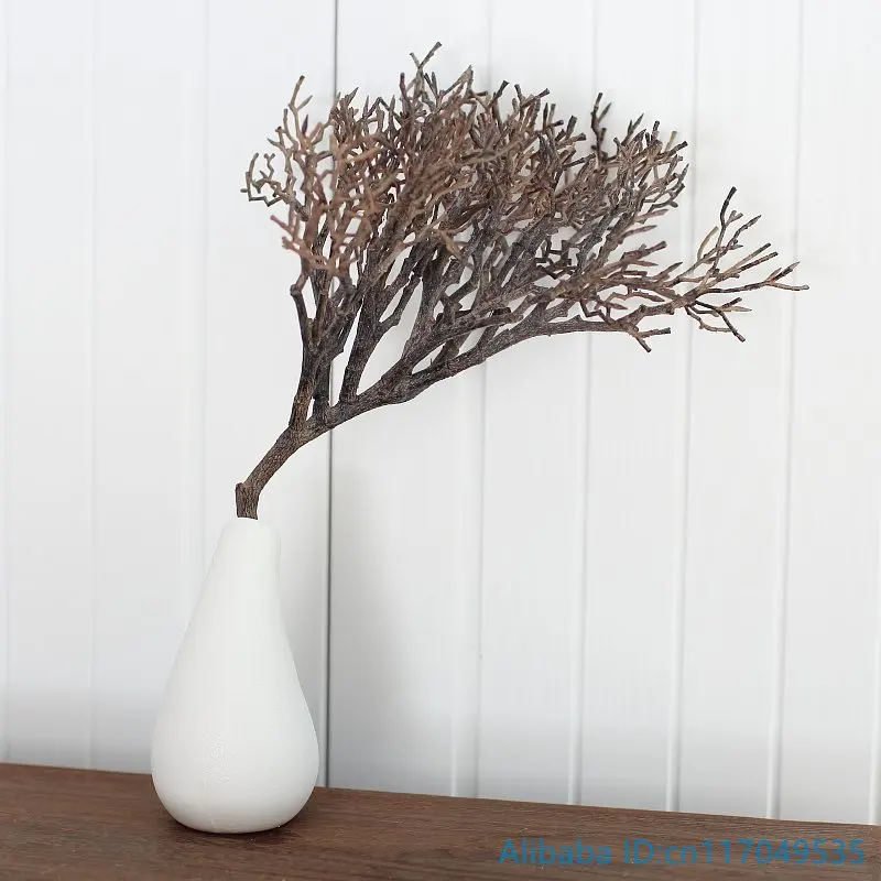 1 шт красивый искусственный белый Пластик высушенная ветка завод Главная