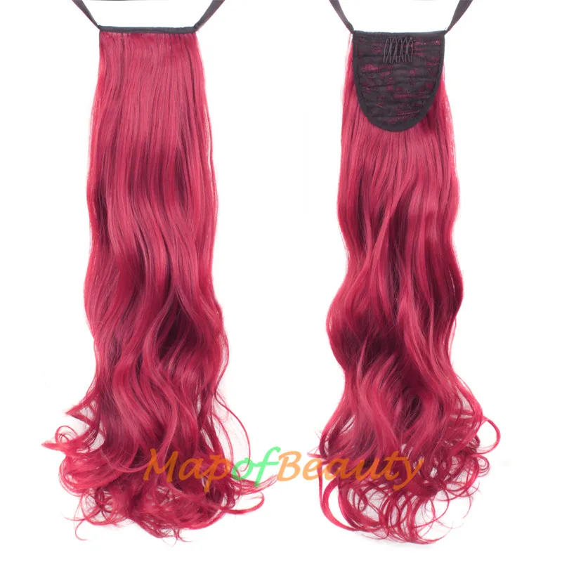 MapofBeauty 20 &quotзажим для наращивания волос шнурок хвостик поддельные женщин