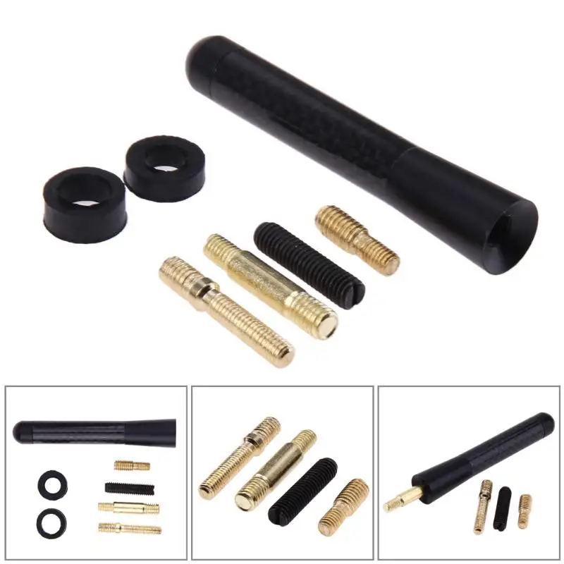 8 см мини углерода антенна Универсальный волокно FM короткая антенны для Ford Focus 2 3