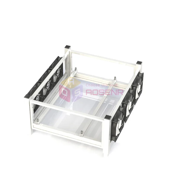 Чехол с открытым воздухом для майнинга 6 GPU компьютер установка ETH вентиляторов и