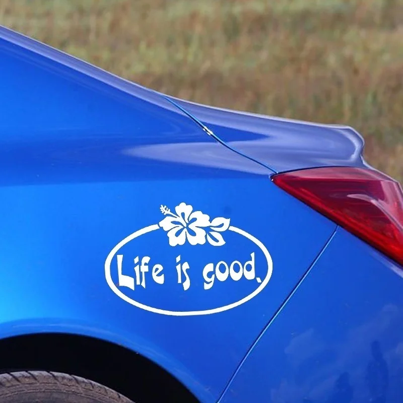 Наклейки Life Is Good наклейки на окна украшение индивидуальные 20x14 см|Наклейки для