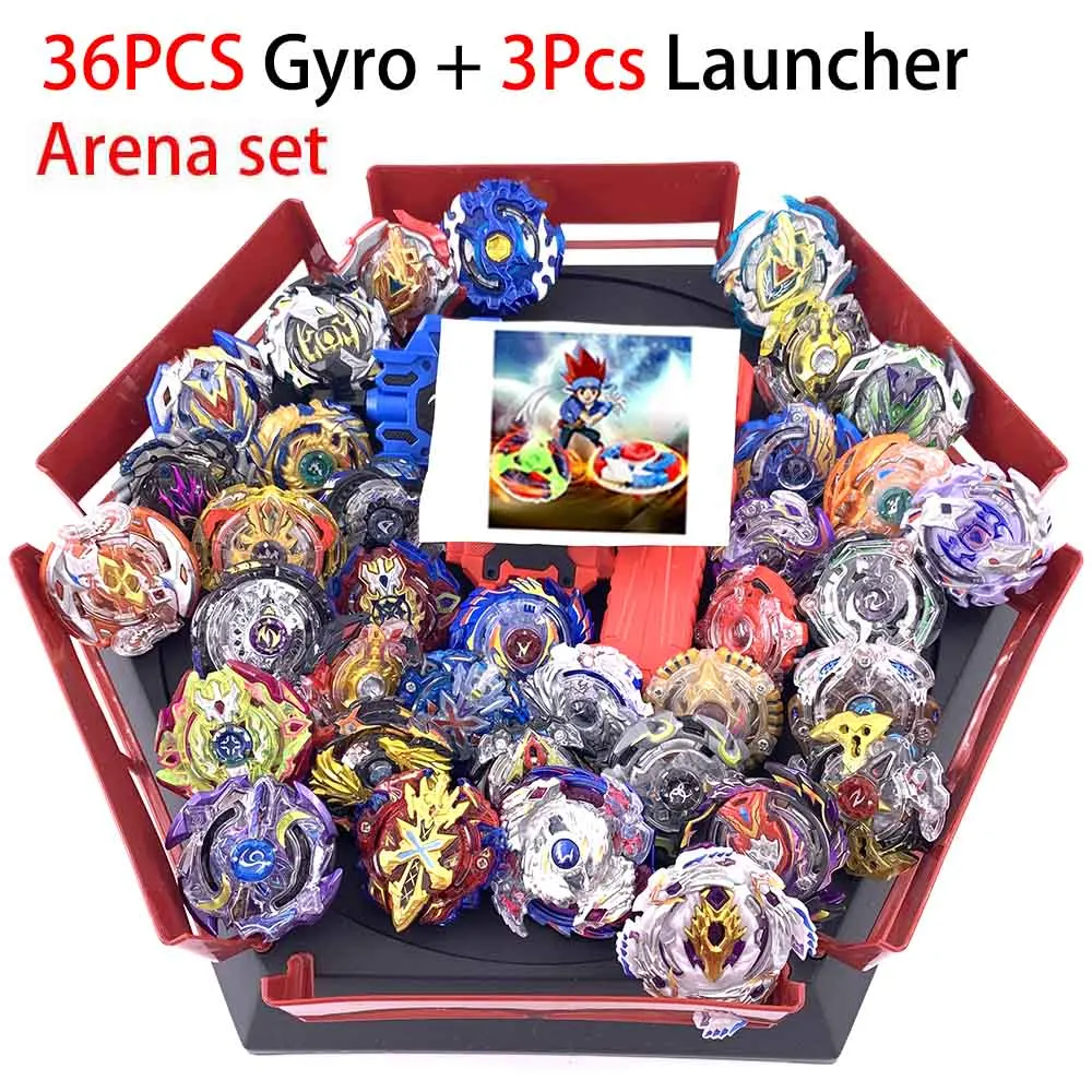 Все топы набор пусковых устройств Beyblade GT God Bey blade blades Burst высокая производительность Battling Top Toys для детей Bables Bayblade - Цвет: 31-ZDP-39pcs