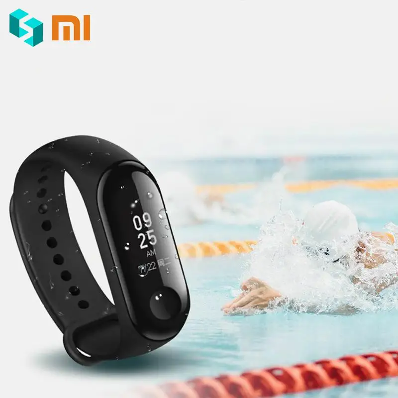 Оригинальный Смарт браслет Xiaomi Band 3 с oled дисплеем 5 АТМ защита от воды мгновенное