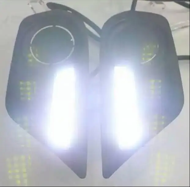 Hireno Car LED DRL Waterproof ABS 12V Daytime Running Lights for ISUZU MU-X 2015-16 Fog lamp 2PCS | Автомобили и мотоциклы