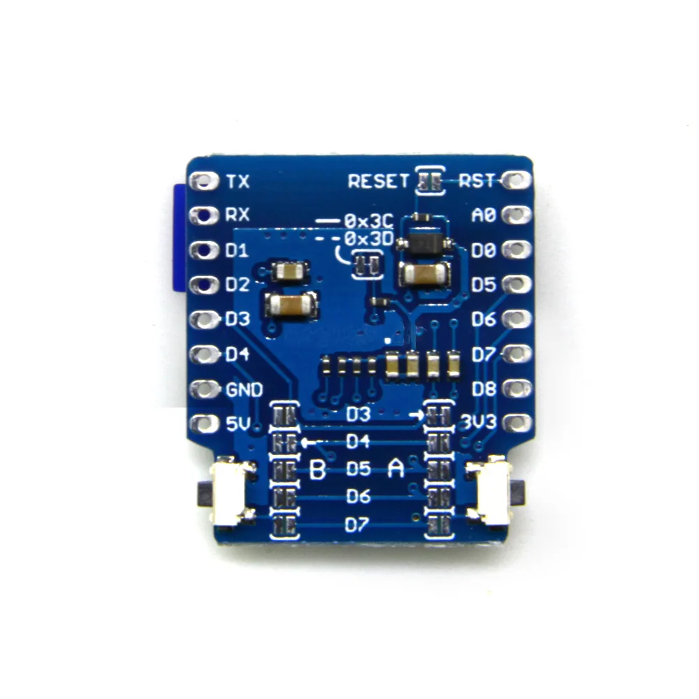 D1 Мини OLED щит V2.0.0 0 66 &quotдюймов 64X48 IIC I2C две кнопки макетная плата | Электроника