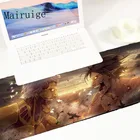 Большой коврик для мыши Mairuige, с противоскользящим покрытием, в стиле аниме Атака Титанов, для украшения стола, настольной игровой мыши для Lol