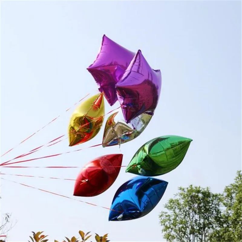 Новинка 5 шт./лот 10-дюймовые алюминиевые шары в виде пентаграммы Детские на день