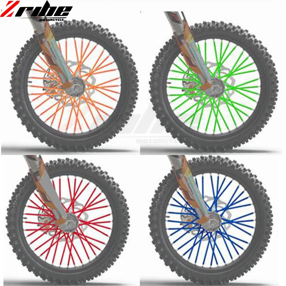 72 шт Универсальный Мотоцикл Байк эндуро обода колеса спиц шкуры по бездорожью