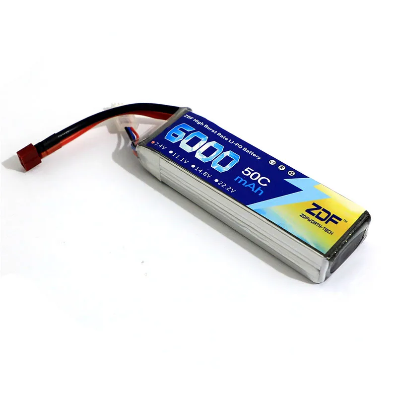 ZDF Lipo 2S 3S батарея для квадрокоптера с фиксированным рукавом 6S 7 4 В 11 1 14 8 в 22 2 6000 мА ·