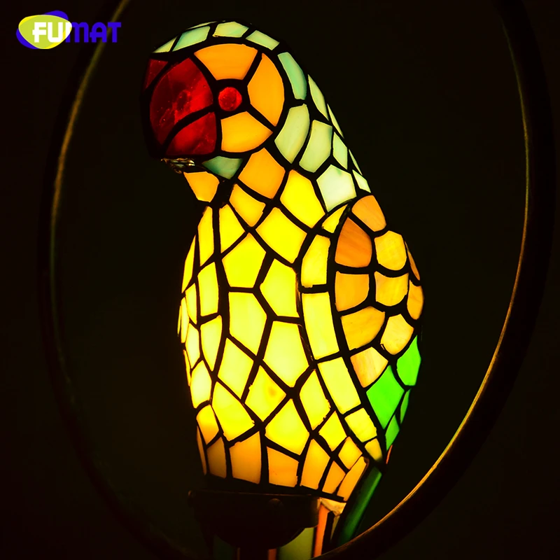 FUMAT Macaw птица подвесной светильник витражные висячие лампы для балкона прохода
