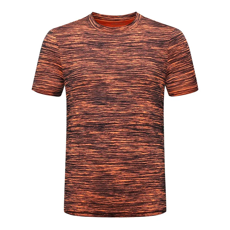 Новые Большие размеры M~ 5XL Лето Лидеры брендов и футболки быстросохнущая Футболка слим Для мужчин спортивная одежда футболка с коротким рукавом