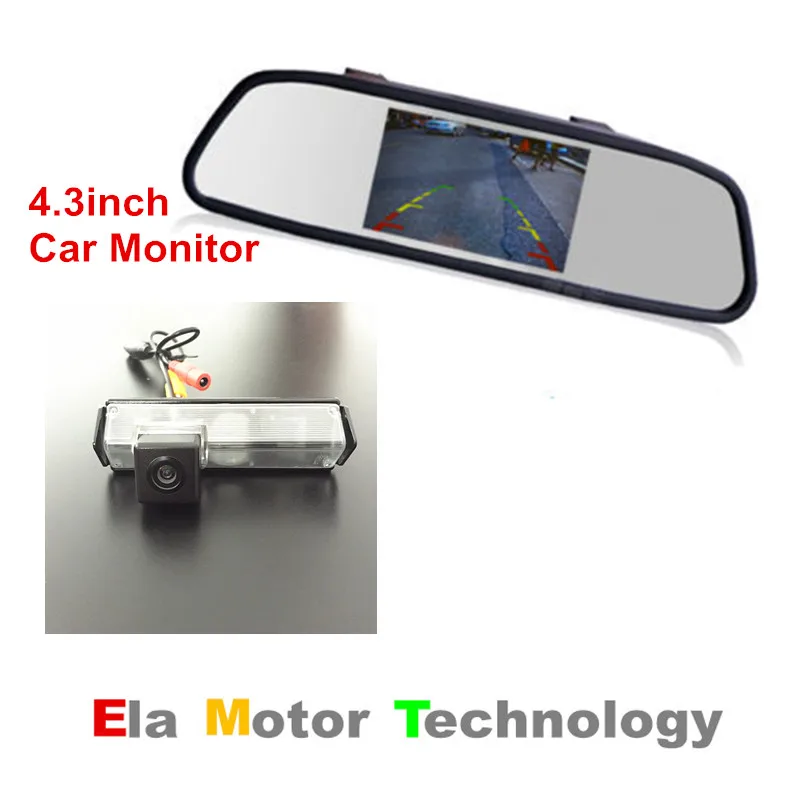 Автомобильное Зеркало с монитором 4 3 дюйма TFT + система парковки автомобиля