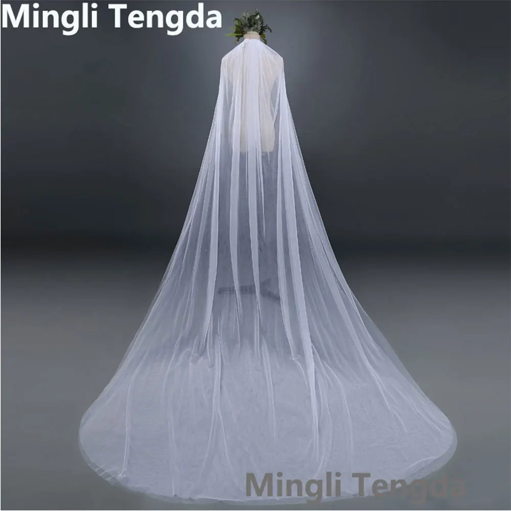 Фата свадебная Mingli Tengda длиной 3 м фата с конфетами двухслойная обрезанными краями