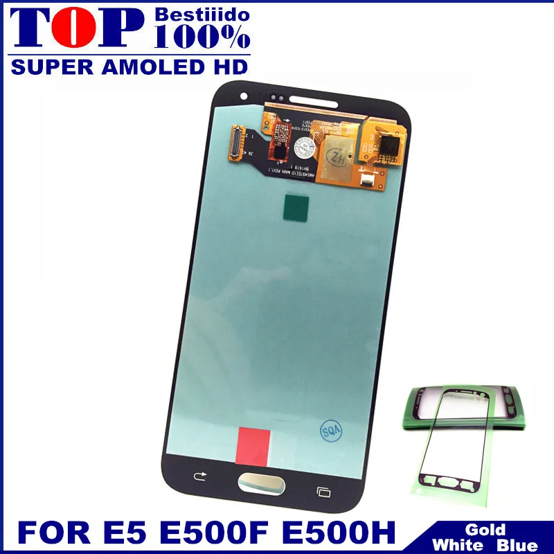 Сменный ЖК-дисплей s для samsung Galaxy Super AMOLED E5 E500 E500F E500H E500M, ЖК-дисплей, сенсорный дигитайзер, экран в сборе
