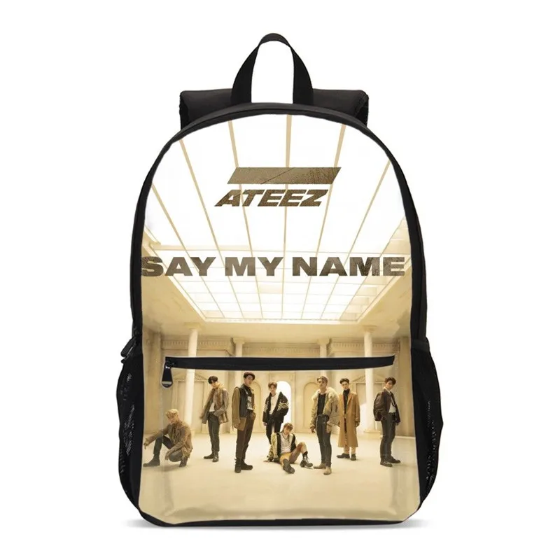 Рюкзаки для девочек модный классный школьный рюкзак Kpop Group ATEEZ с 3D принтом