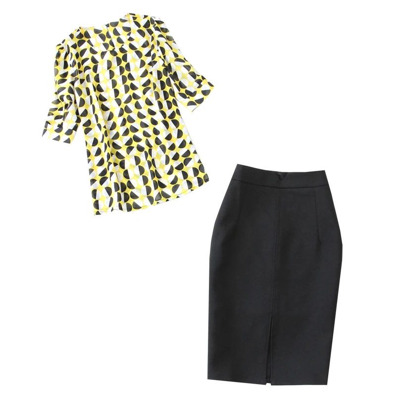 Женский комплект весна лето 2019 большой размер новая шифоновая рубашка сумка на