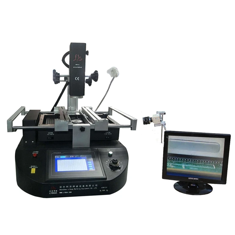 LY R5830/R5830C 3 зоны паяльная станция горячего воздуха BGA для чипа материнской платы