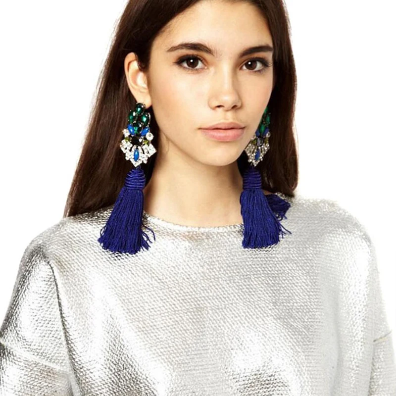 Vodeshanliwen 2017 новые этнические богемные серьги с кисточками ювелирные украшения