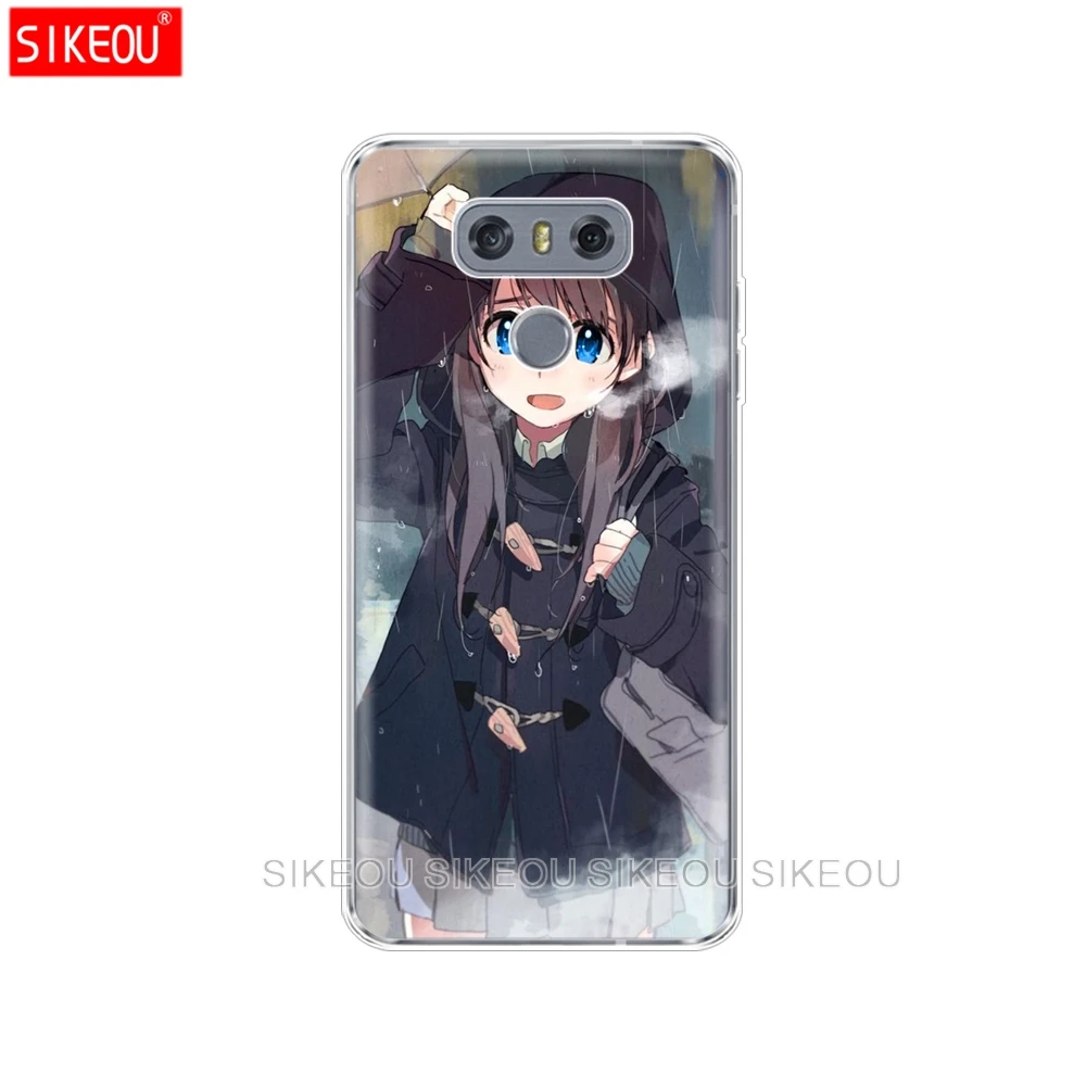 Силиконовый чехол для телефона LG G7 Q8 Q6 G6 MINI G5 V30 V7 V9 k10 k8 X POWER 2 аниме Love Live pink|Бамперы|
