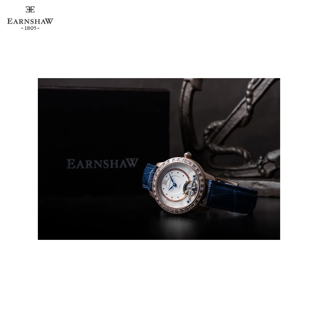 Наручные часы Earnshaw ES 8057 01 женские механические с автоподзаводом на кожаном