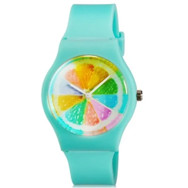 Женские часы с разноцветным радужным дизайном водонепроницаемые наручные