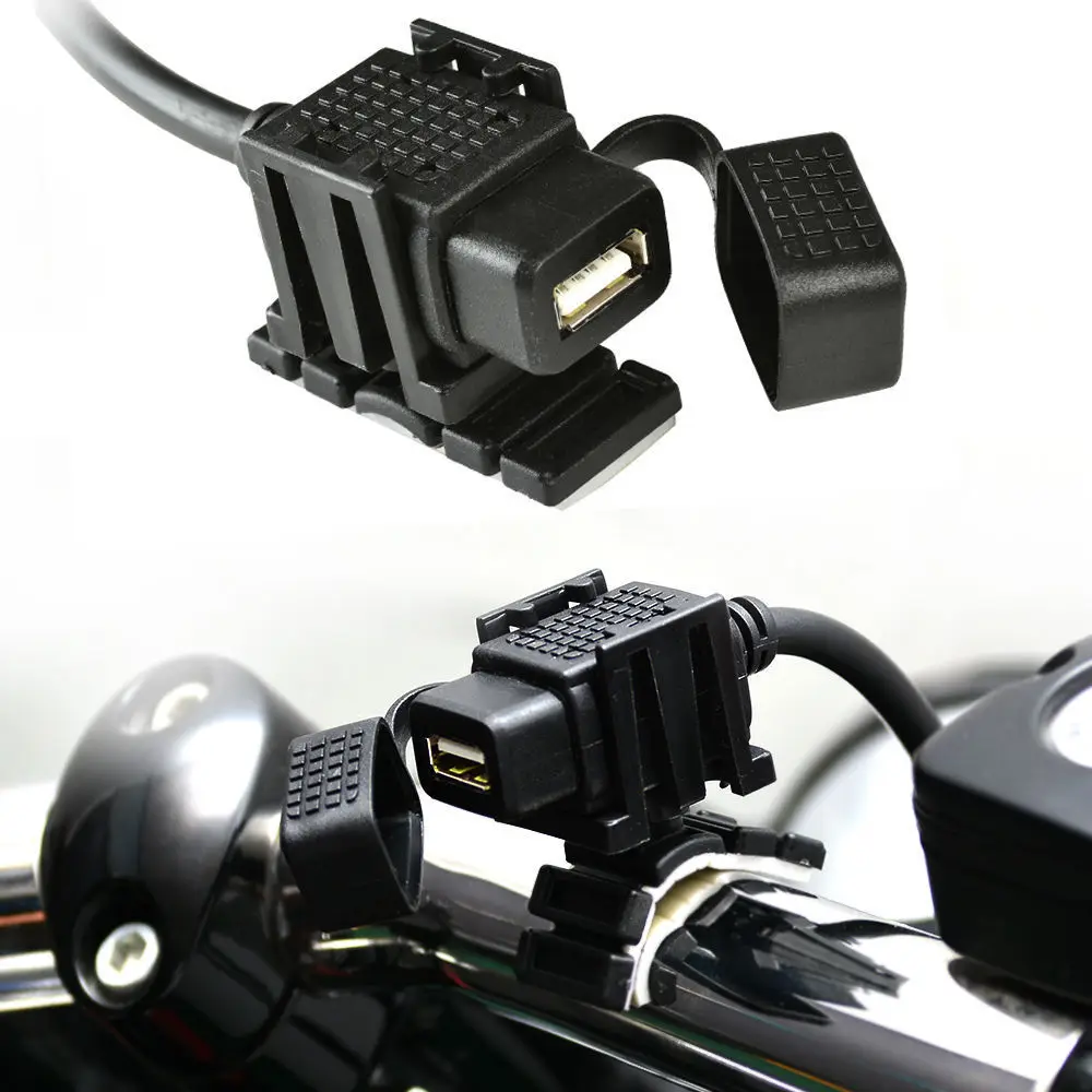 12v мотоцикл водонепроницаемый USB зарядное устройство розетка адаптер