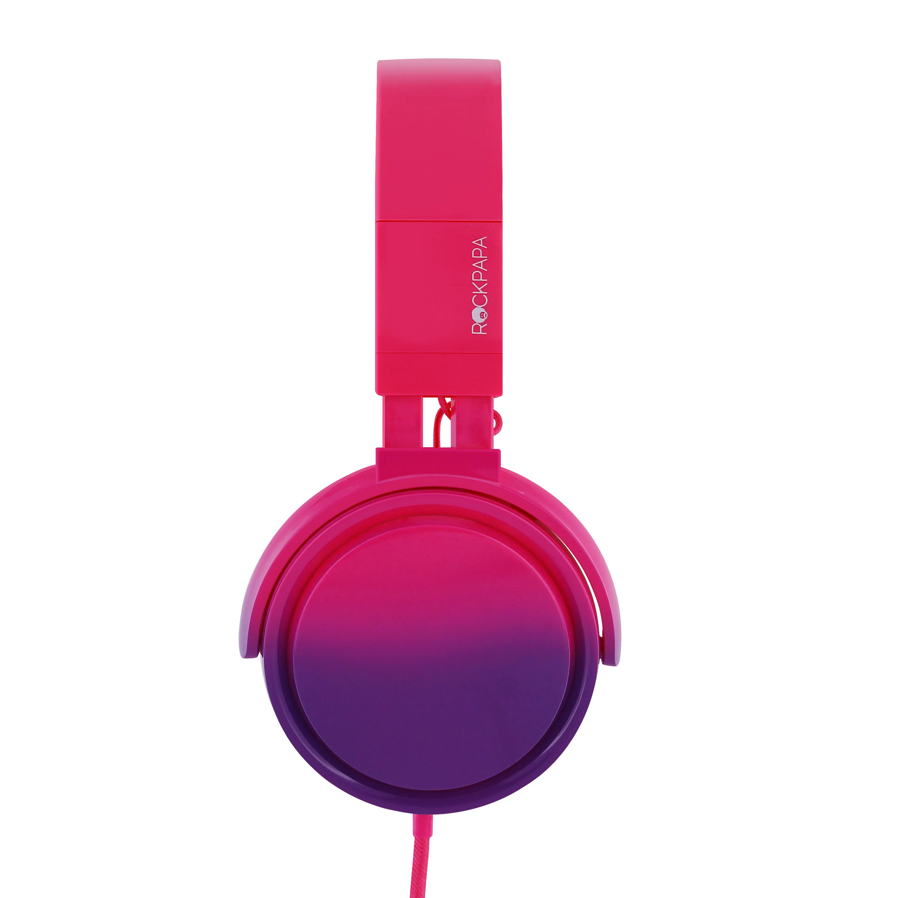 Портативные складные растягивающиеся стереонаушники ROCKPAPA проводные детские
