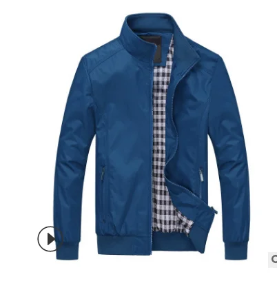 light blue Новинка, Мужская модная Повседневная Свободная куртка s, спортивная куртка Бомбер, мужские куртки и пальто размера плюс M-5XL - Цвет: light blue