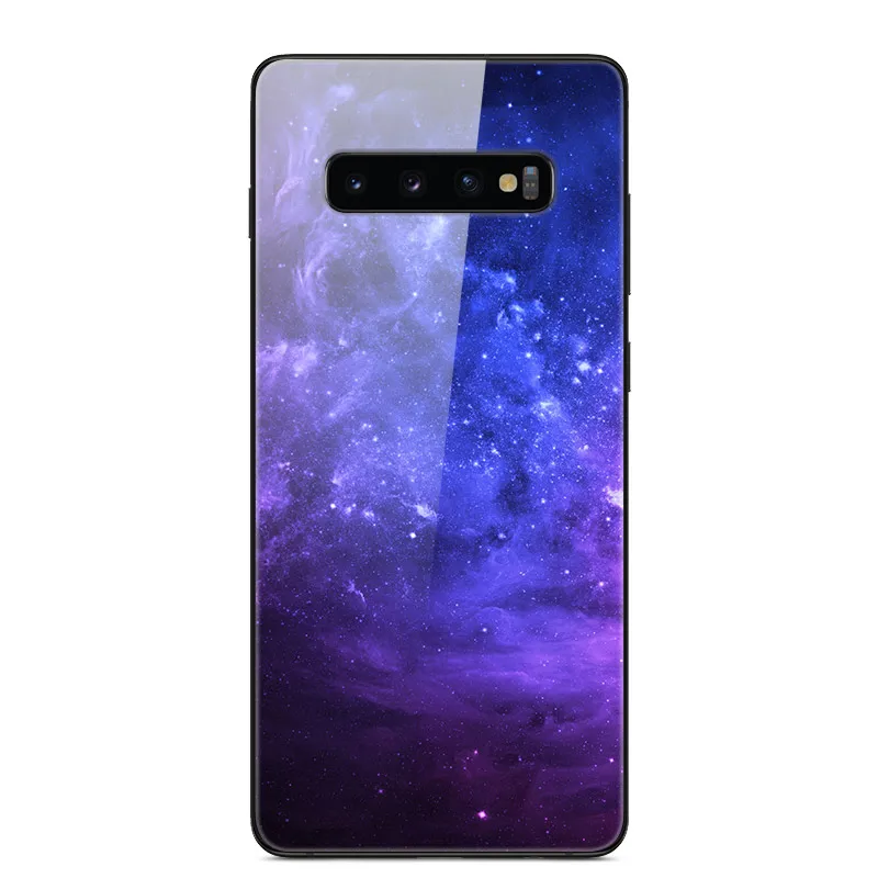 12 Чехол из закаленного стекла для samsung Galaxy S10 Plus, чехол s, мягкий бампер, Жесткий ПК, задняя крышка для samsung S10 Lite S10e e Funda S 10 Plus - Цвет: 12